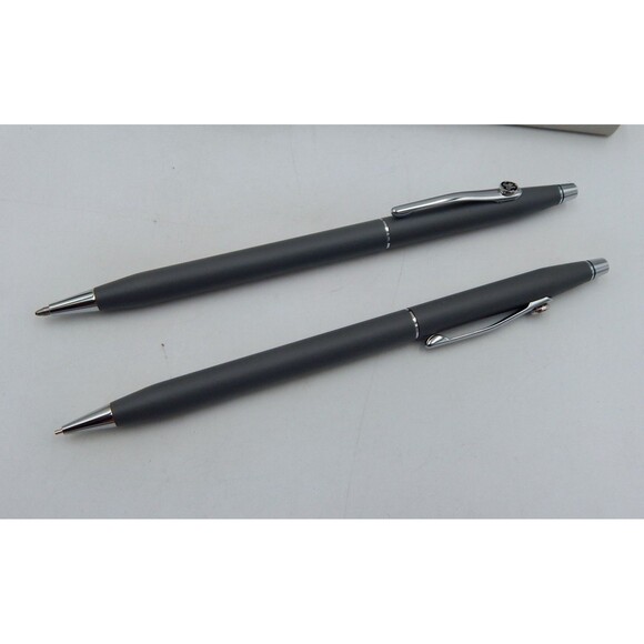 Cross Classic Century Matte Gray Ballpoint Pen Pencil Set GE General Electric - Picture 3 of 8